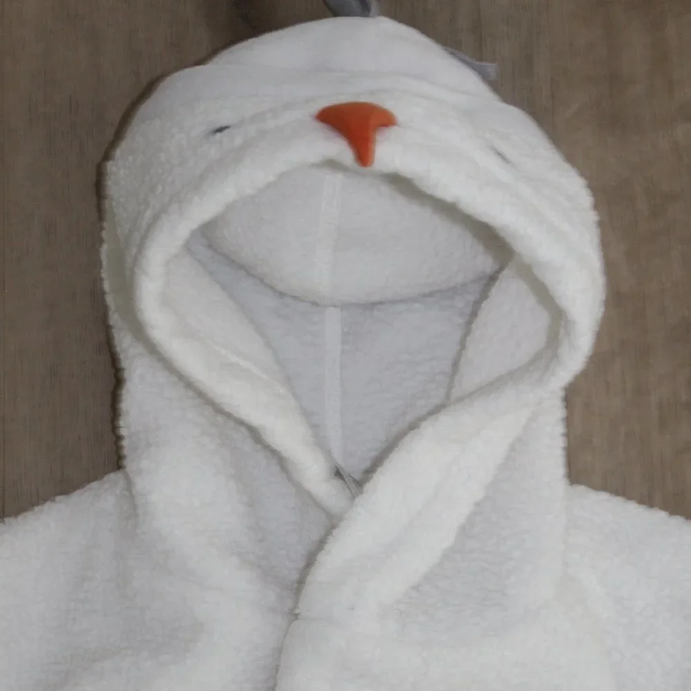 Baby Gap white hooded robe size 2-3 T